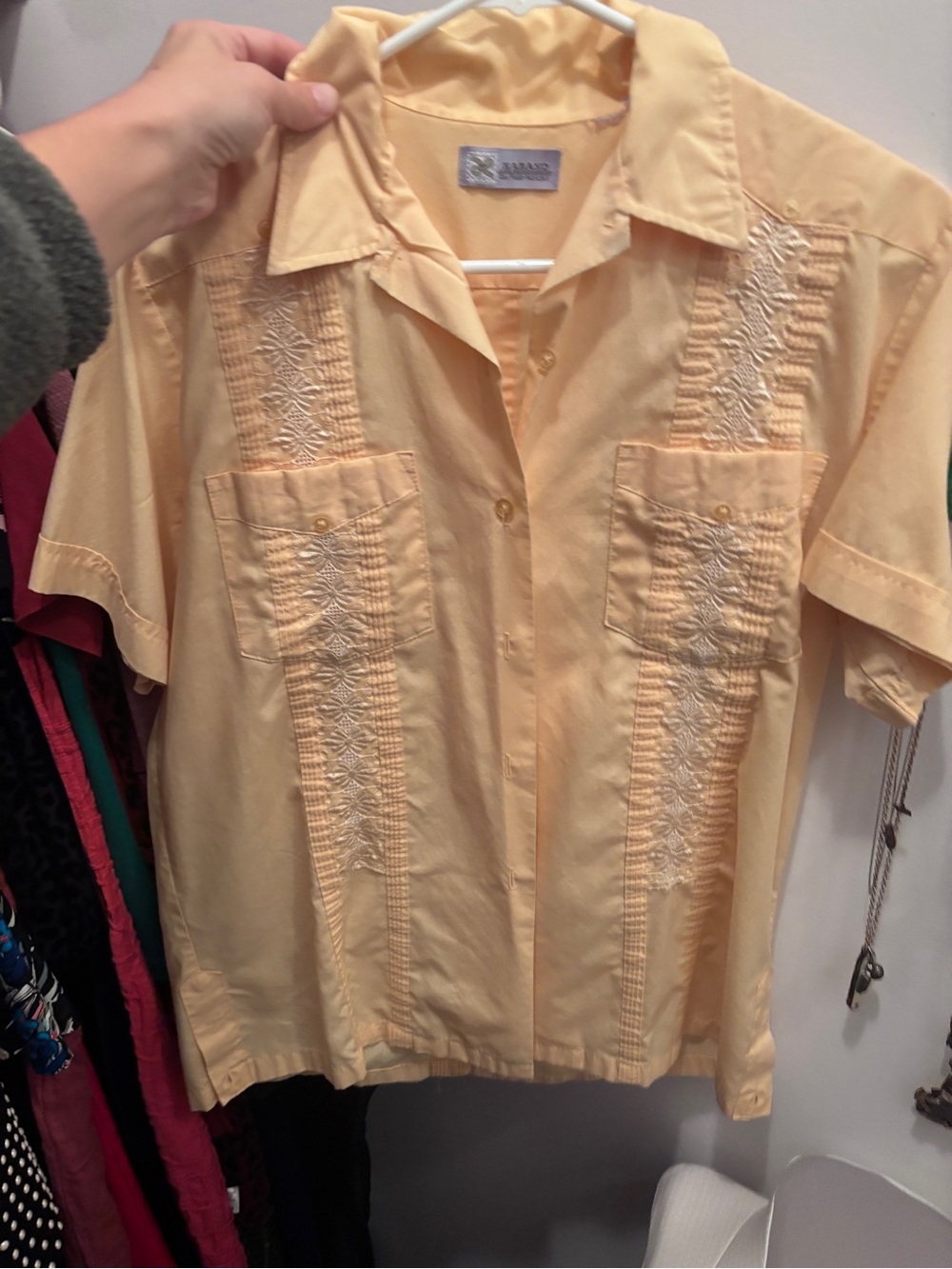 Vintage Cuban Embroidered Shirt